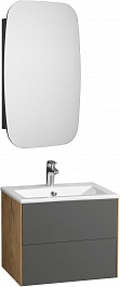 Акватон Мебель для ванной Сохо 60 R графит софт/дуб веллингтон – фотография-1